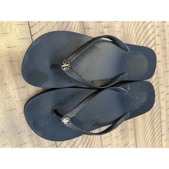 Tory Burch Platform Sandals Thongs Flip Flops Size 9 - Picture 1 of 5